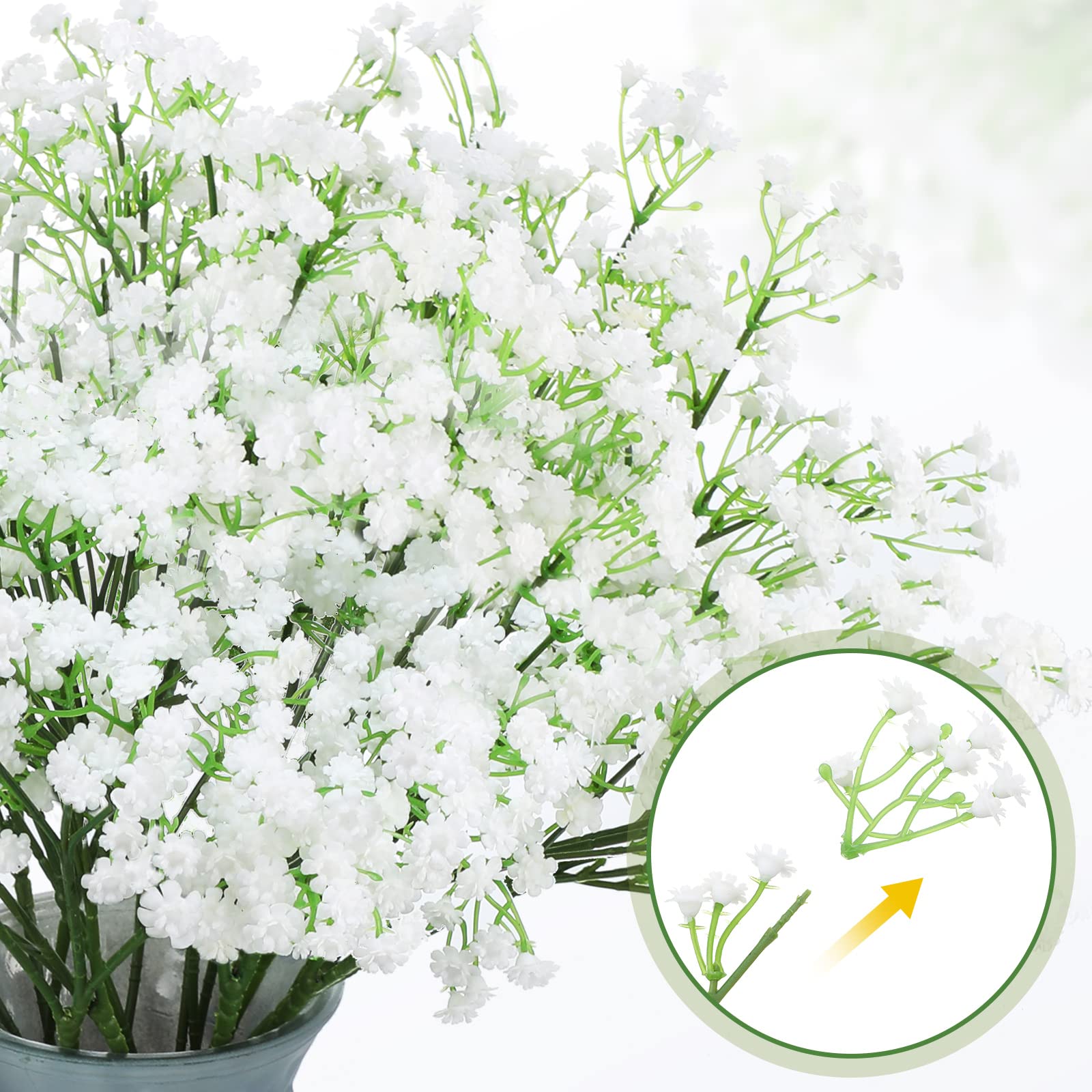 Amazon.com: Tigeen 80 Pcs Baby Breath Artificial Flowers